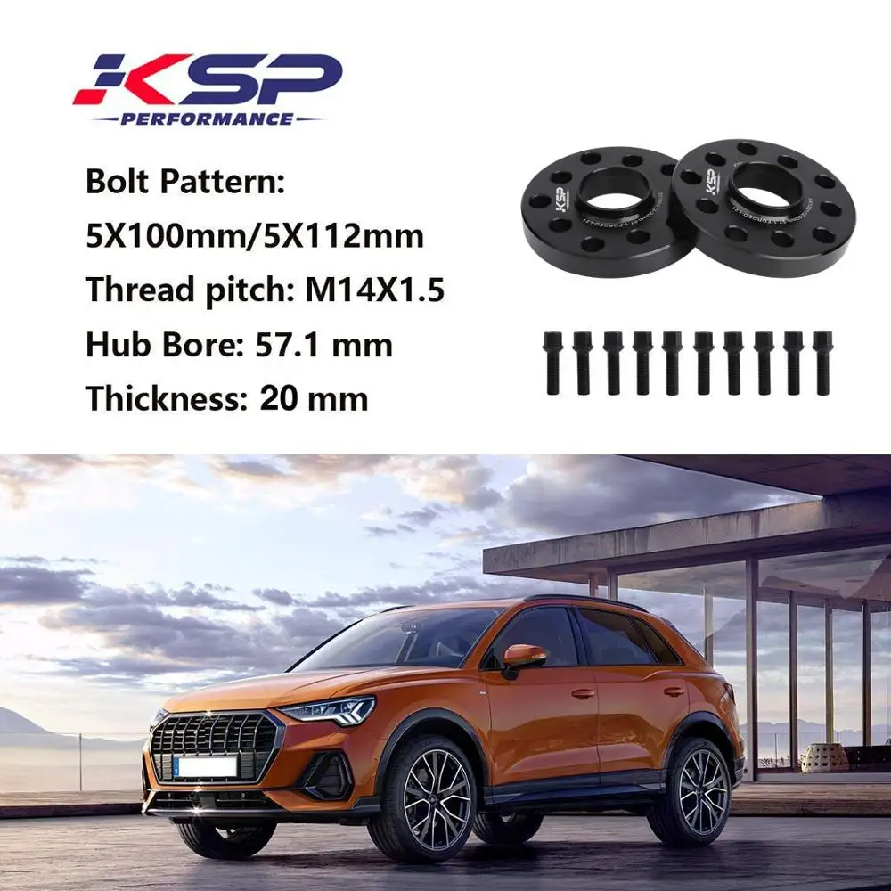 KSP hubцентробежные колесные прокладки 5x100 и 5x112 шаг резьбы M14x1.5 отверстие ступицы 57 1