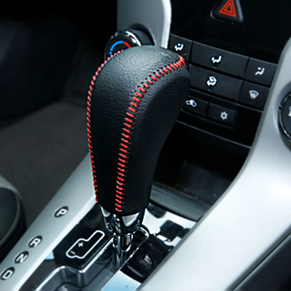 Автомобильный Стильный кожаный чехол для Chevrolet Cruze 2009-2011 2012 2013 2014 Головка рычага