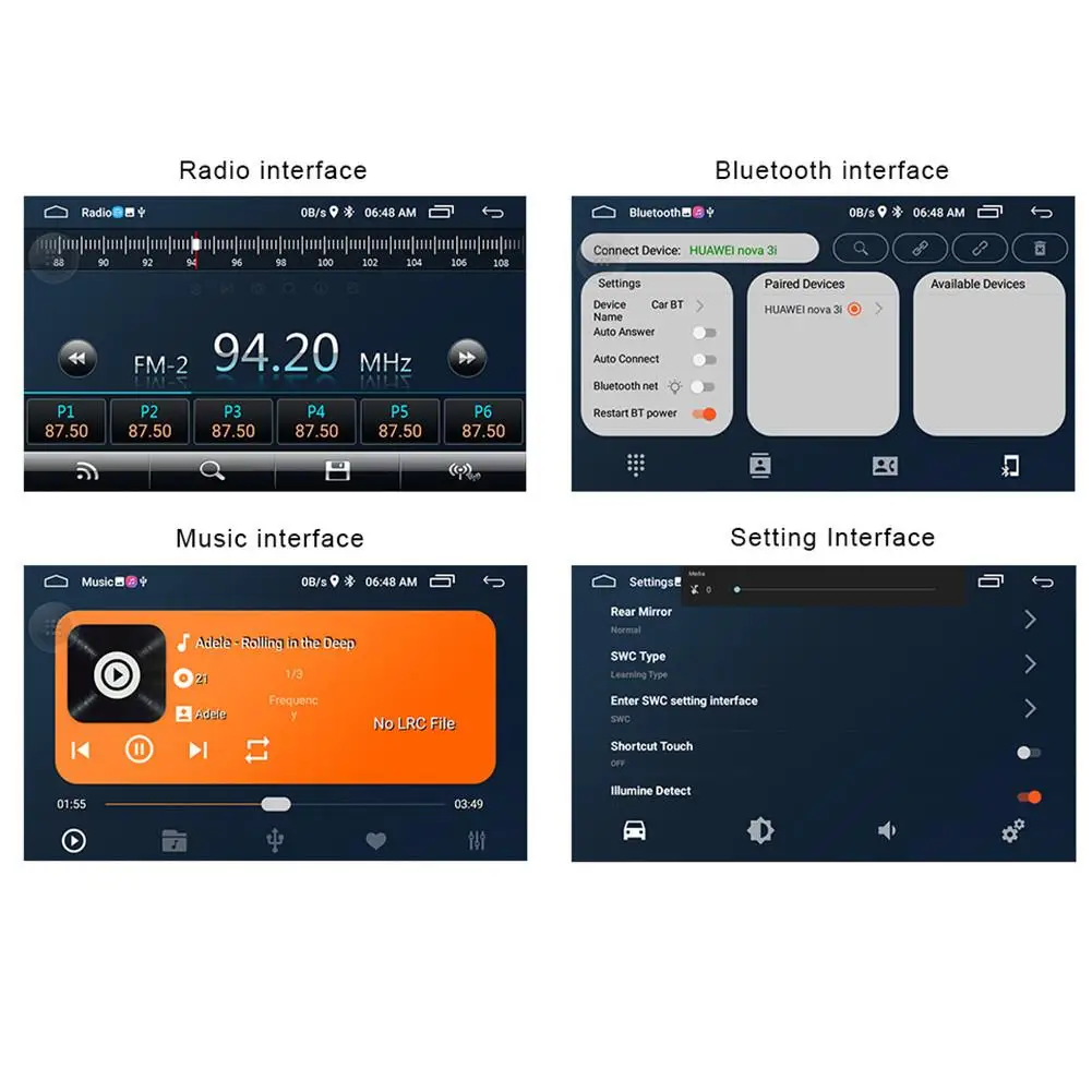 Автомагнитола 2 Din на Android 8 1 HD mp5 плеер Wi Fi мультимедийный видеоплеер ГБ/16 ГБ GPS