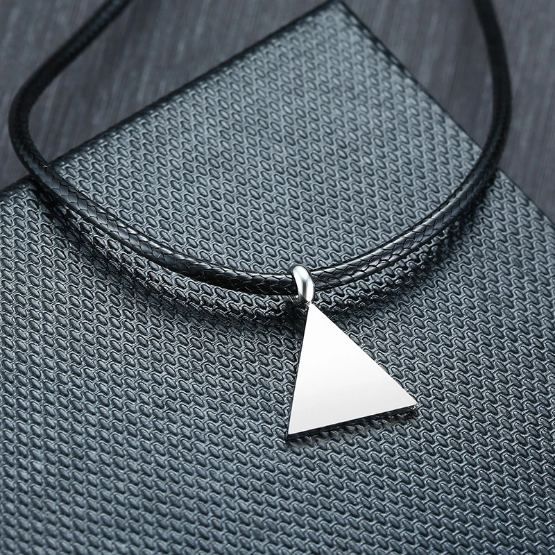 Gay Rainbow triangle Pride женское ожерелье цепочка LGBT Оловянная подвеска унисекс подарки |