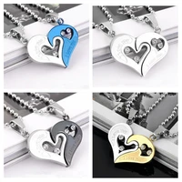 fashion ins wind i love you love pendant necklace couple necklace jewelry clavicle chain valentines day necklace gift pendant