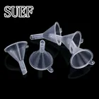 Пластиковые мини-воронки SUEF для духов, пустой флакон с наполнением жидкое эфирное масло, принадлежности для школьной лаборатории, 4 шт.