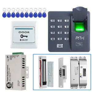 125khz rfid fingerprint attendance access control system biometric door set electronic magnetic lock x6 free global shipping
