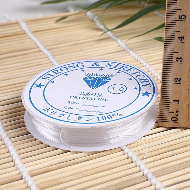 Нить эластичная прозрачная для украшений сделай сам шнур бус и бисероплетения 1