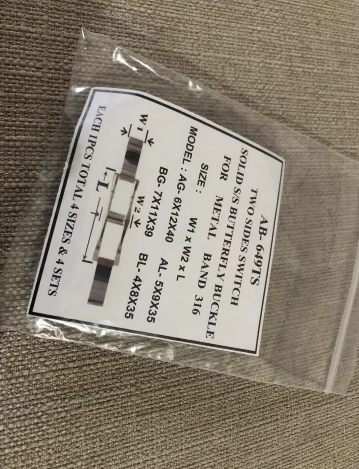 

Двухсторонний переключатель, твердая пряжка-бабочка для металлического ремешка 316L