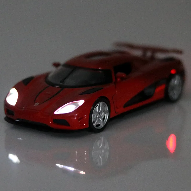 Модель автомобиля Koenigsegg в масштабе 1:32 металлическая модель миниатюра со звуком и