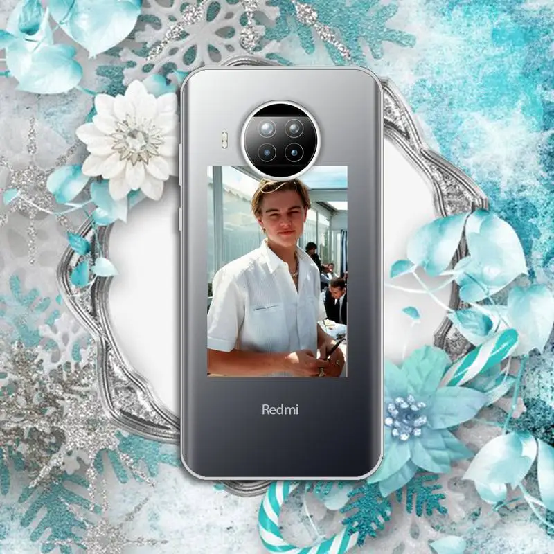 

Actor Leonardo DiCaprio Phone Case Transparent for Xiaomi Redmi note 10 t 8 9 pro lite 11