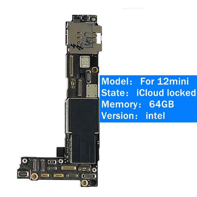 Блокированная материнская плата iCloud ID для iPhone 12 13 mini pro promax Swap Logic Board полное