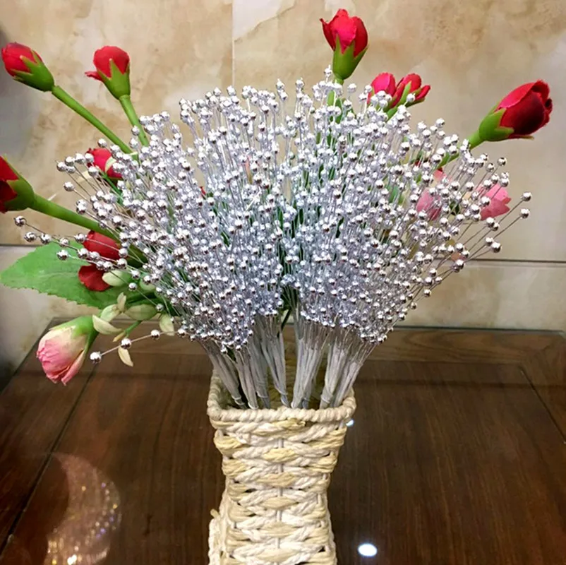 10 шт. жемчужные звездочки свадебные искусственные сушеные цветы букет украшение