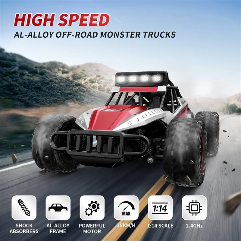 Машинка DEERC DE43 на радиоуправлении 1:14 25 км/ч 2 4 ГГц 2WD |