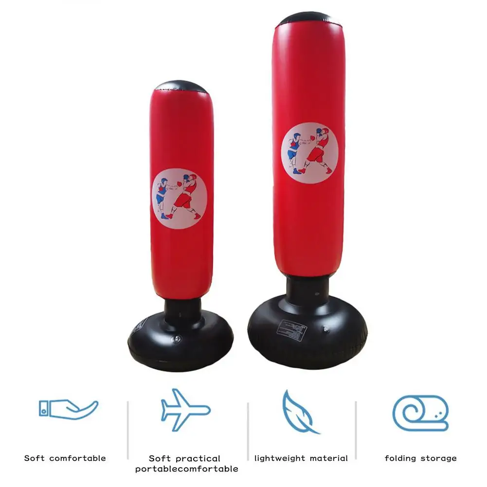 

Standing Inflatable Boxing Bag PVC Rebound Decompression Boxing Bag Tumbler Fight Column for Fitness Training Stress Relief Toy
