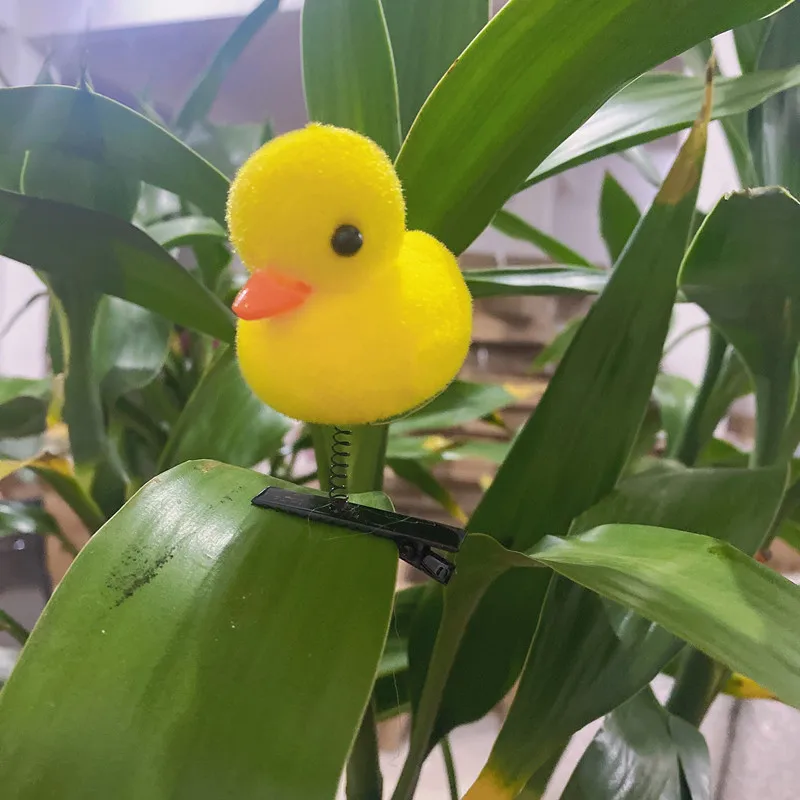 4 шт. маленькая Желтая утка Весенняя шпилька для волос милые аксессуары |