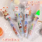 610 Милая цветная ручка Санта-Клаус Рождество мультфильм Рождество олень шариковая ручка подарок для начальной школы канцелярские товары Рождественский Декор