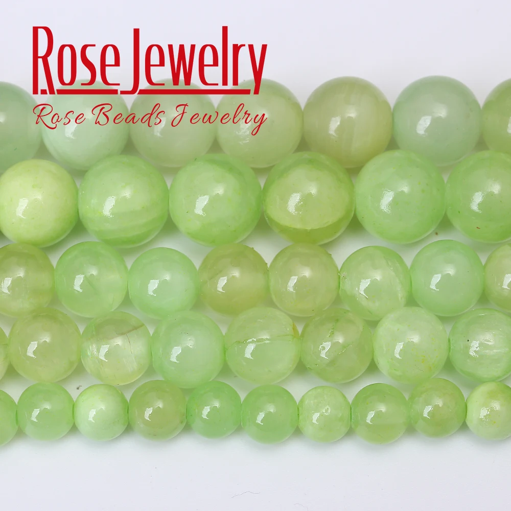 

Бусины из нефрита с натуральным камнем, Зеленые Бусины из нефрита, круглые свободные бусины, ожерелье из драгоценных камней, браслеты 15 дюйм...