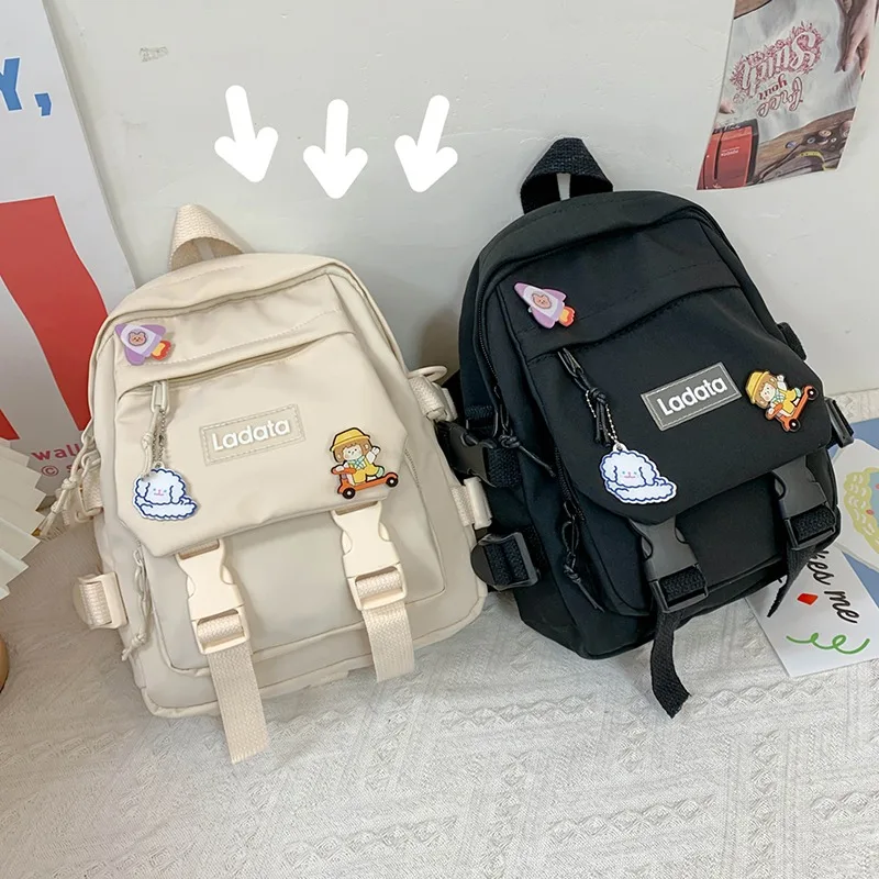 

Small Women's Backpack Girls School Bag Waterproof Nylon Fashion Japanese Casual Young Girl's Bag Female Mini Backpack 2021 New