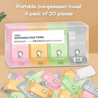20pcs disposable compressed towel square towel portable travel non woven facial towel increase thickening outdoor wet wipes