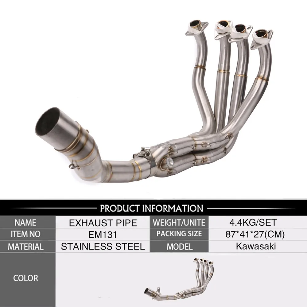 

Мотоциклетная полная система для Kawasaki Z900 Z 900 2017-19 (не для Z900e Z900A2), модифицированный глушитель, выхлопная труба, средняя труба без застежки