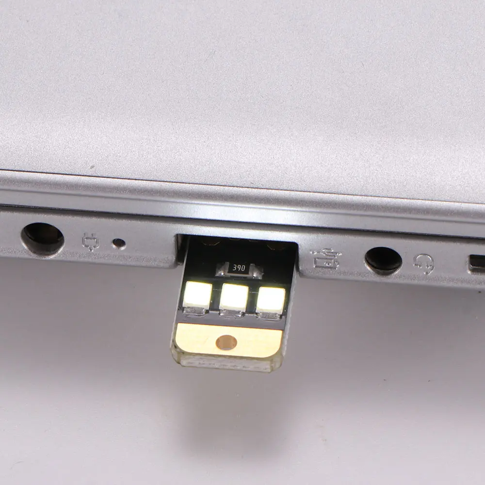 5 шт. ночник мини карманные карты USB Мощность светодиодный брелок ночь лампа для