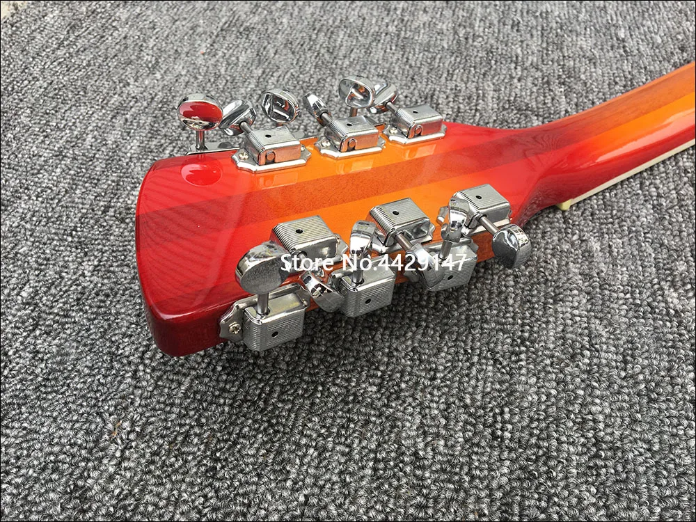 2019 hohe qualität 12 string e gitarre ricken 360 elektrische gitarre kirsche rot körper mit palisander griffbrett kostenloser versand fre