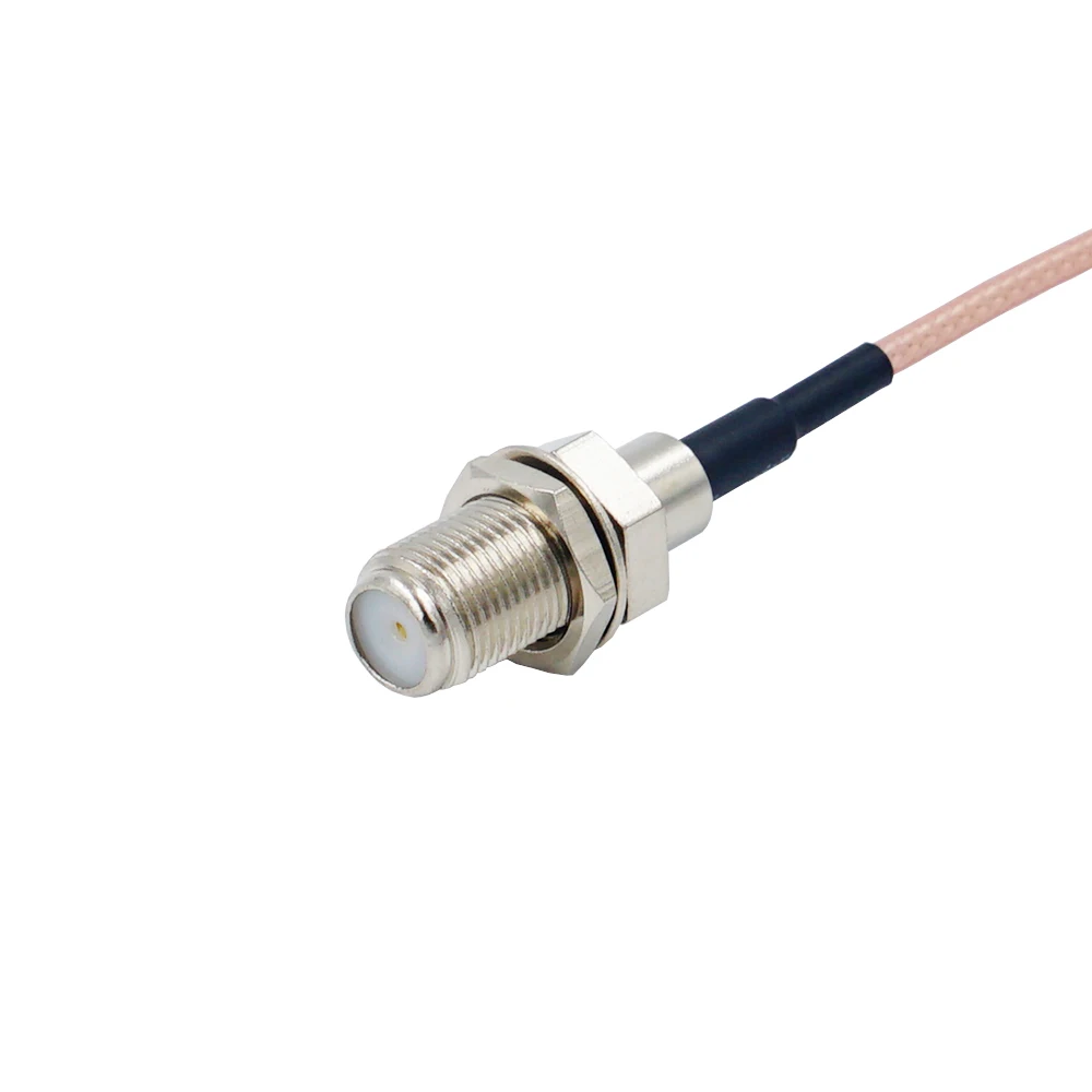 Радиочастотный коаксиальный кабель F мама к MCX штекеру прямоугольный RG316 10-50 см