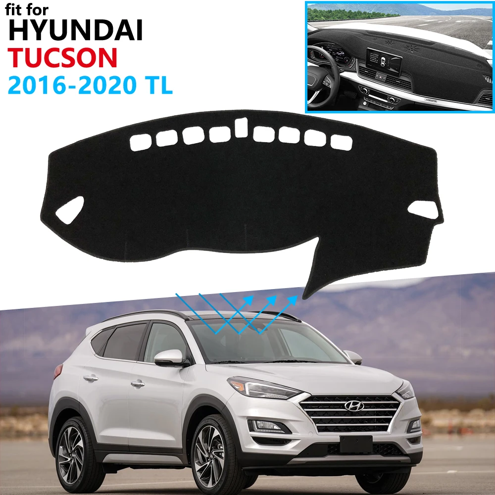 Защитная накладка на приборную панель для Hyundai Tucson TL 2016 2017 2018 2019 автомобильные