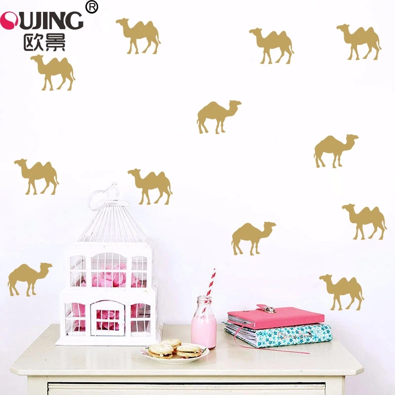 10 шт./компл. наклейки на стену в виде мультяшных животных для детей детские