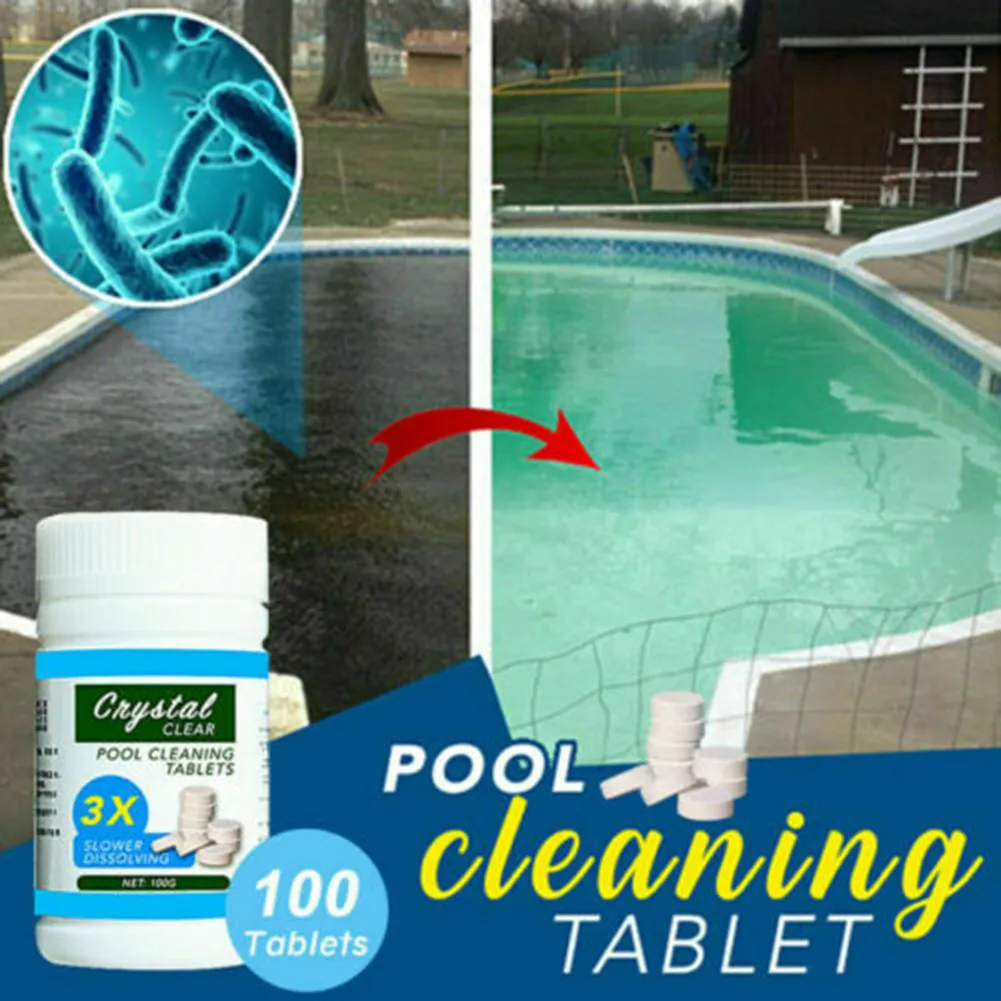 

0C - 50C. Pool Cleaning Tablet 12.5 X 12.5 X 13 Cm 30F - 120F Chlorine