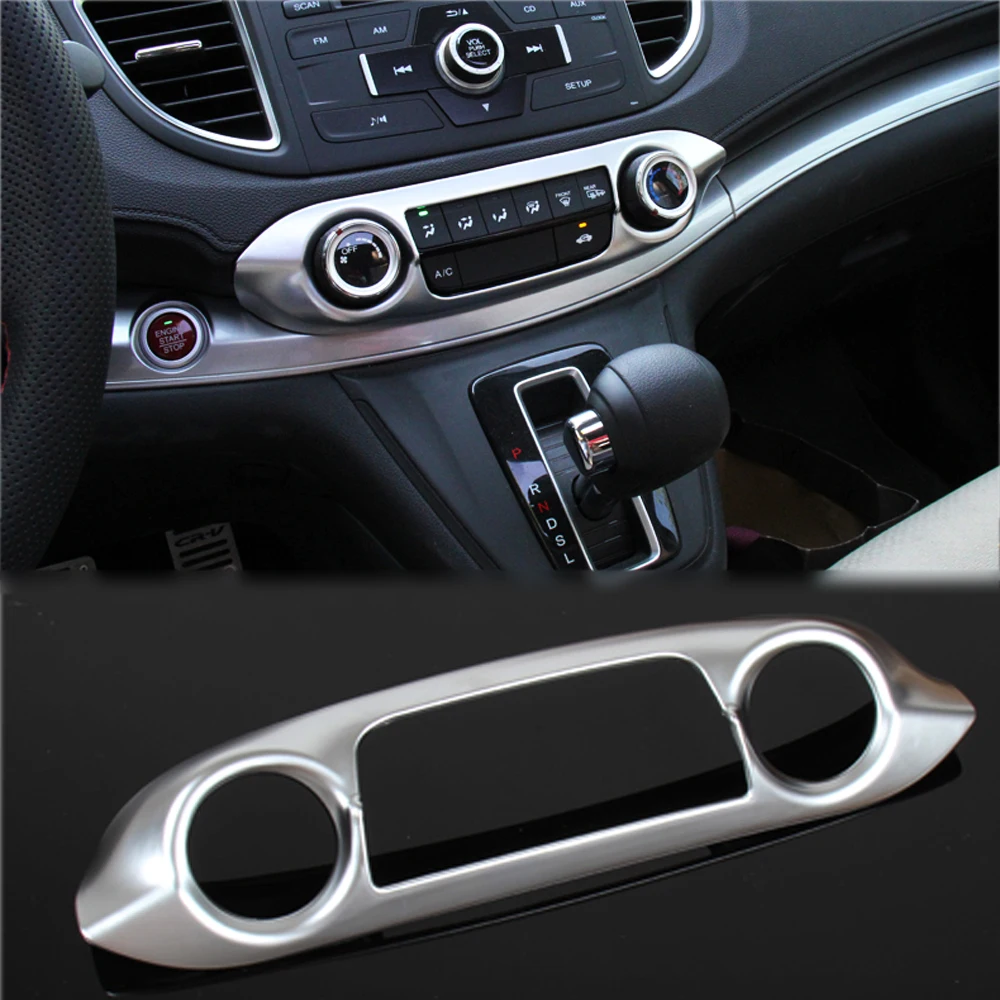 Для 2012 2016 Honda CRV 2013 2014 2015 CR V матовый хром центральный контроль переключатель