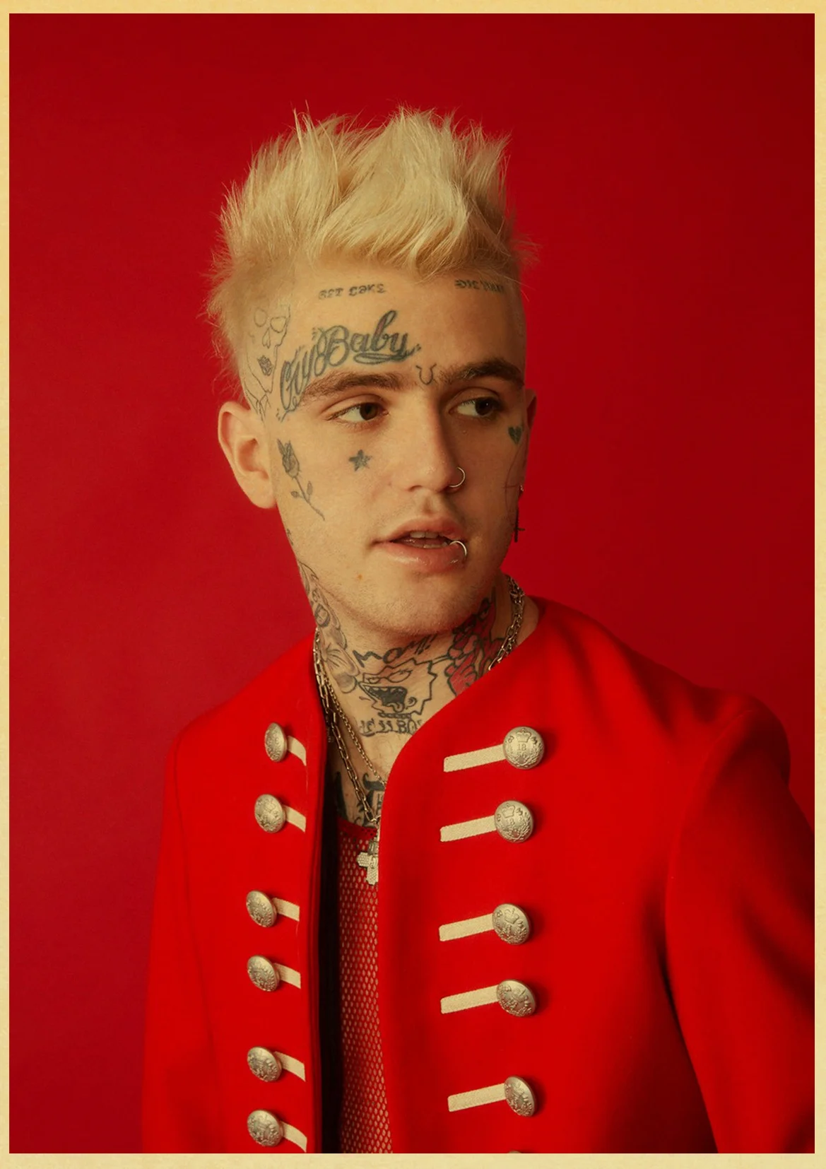 Постер в стиле хип хоп рэпер Lil Peep настенный стикер s винтажный постер принты