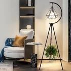 Современные кованые треугольные светодиодные торшеры с бриллиантами в скандинавском стиле для гостиной, дивана, стоячая лампа для спальни, прикроватная лампа для чтения