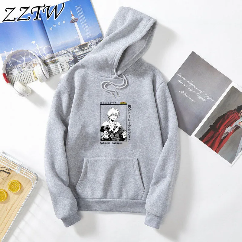 

Anime My Boku No Hero Academia Katsuki Bakugou Crewneck Women Hoodie Casual Funny tops Harajuku Hoodies Oversized Sweatshirts