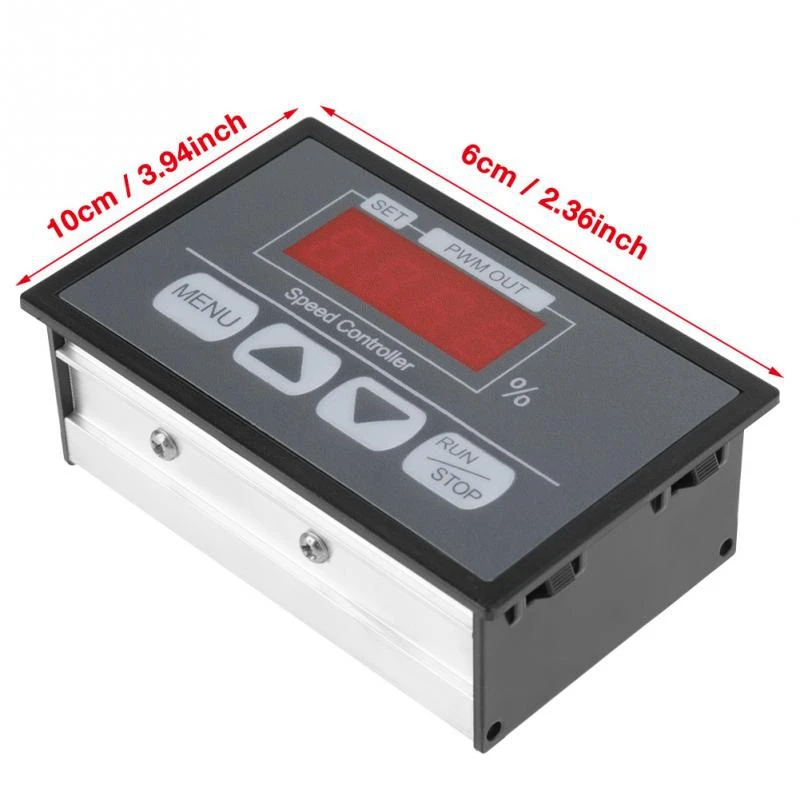HHO панель цифрового дисплея 30A Dc 6V ~ 60V ШИМ контроллер скорости двигателя Медленное