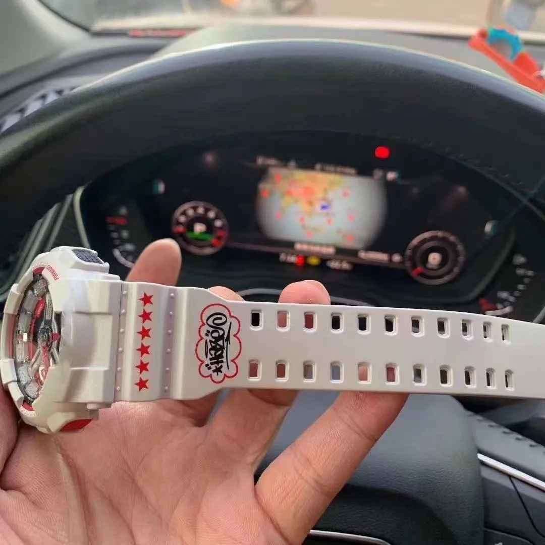 

multi-function Japanese Brand GA-110 business Men Leisure Sport watch LED Women waterproof Men's Digital Doubel Display Watches