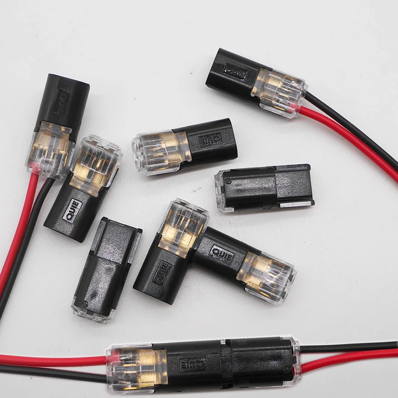 20/100 штук 24 20AWG провод 2 Pin Путь Весна Scotch Lock разъем для Светодиодные ленты и быстрый