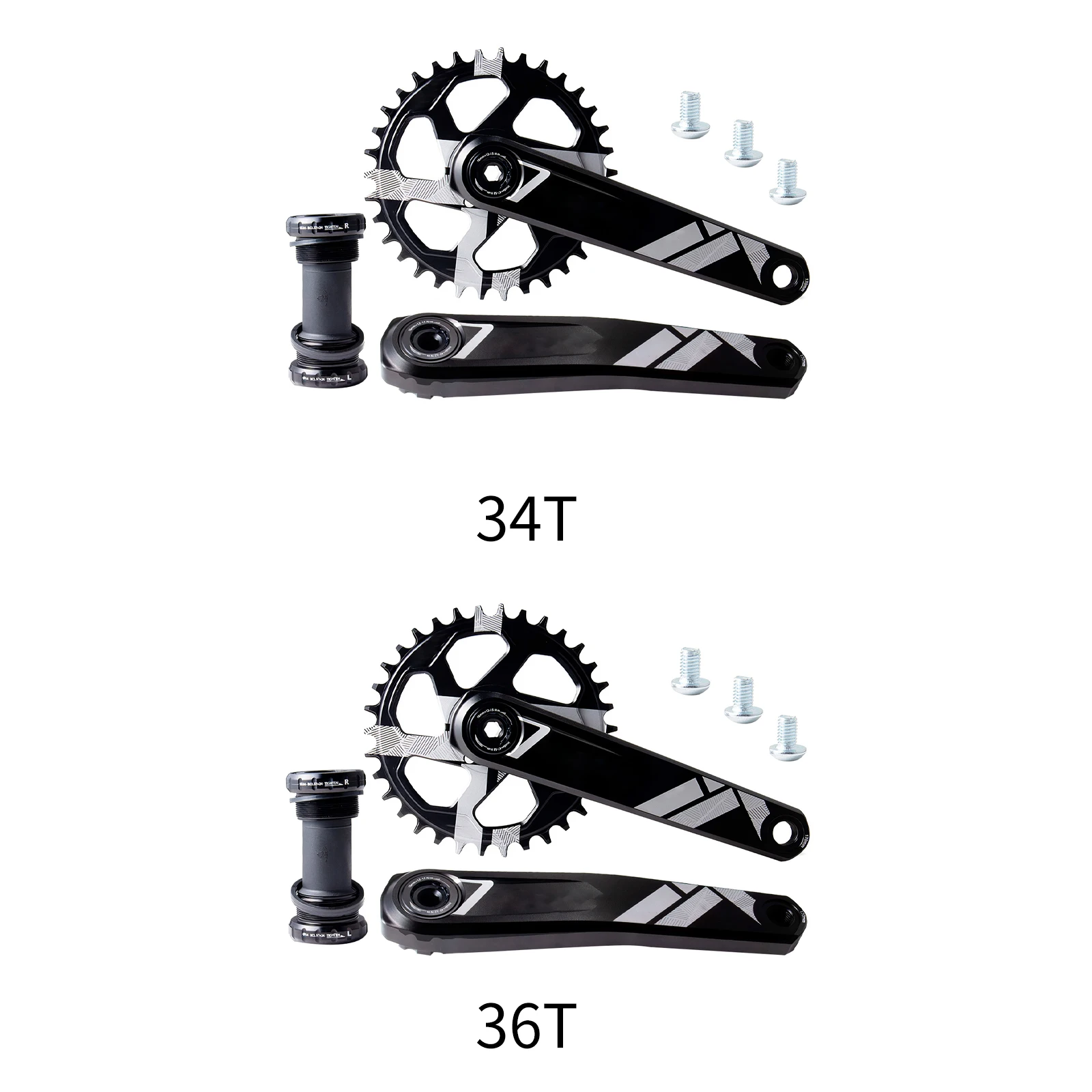 

Sprocket Crankset Crank Bicycle Road Bike Folding Hollow Integrated Crank Single Disc Chain Ring Crank Bike Crankset Accessories