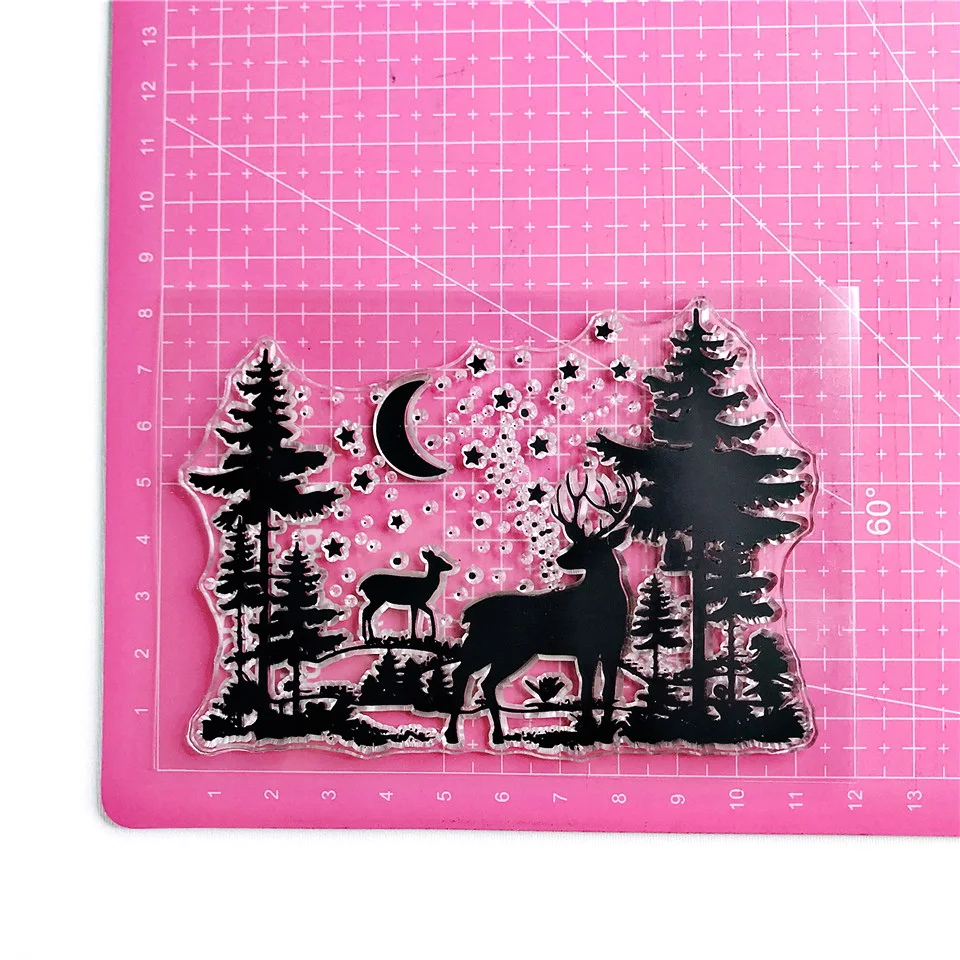 Рождественская прозрачная печать для скрапбукинга/принадлежности рукоделия