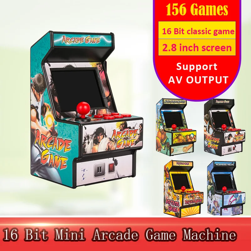16-битные мини-аркадные игровые автоматы для детей с 156 классическими