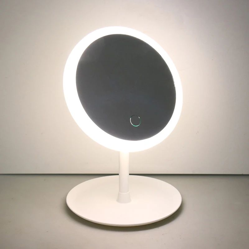 Mirror USB Use Led Makeup Smart Touch Control Lighted Desk Ring Light Vanity Stand Up | Красота и здоровье