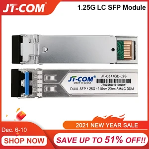 1gb mini gbic single mode duplex sfp module lc compatible sfp ciscomikrotik switch glc lh sm fiber optic module 204080120km free global shipping