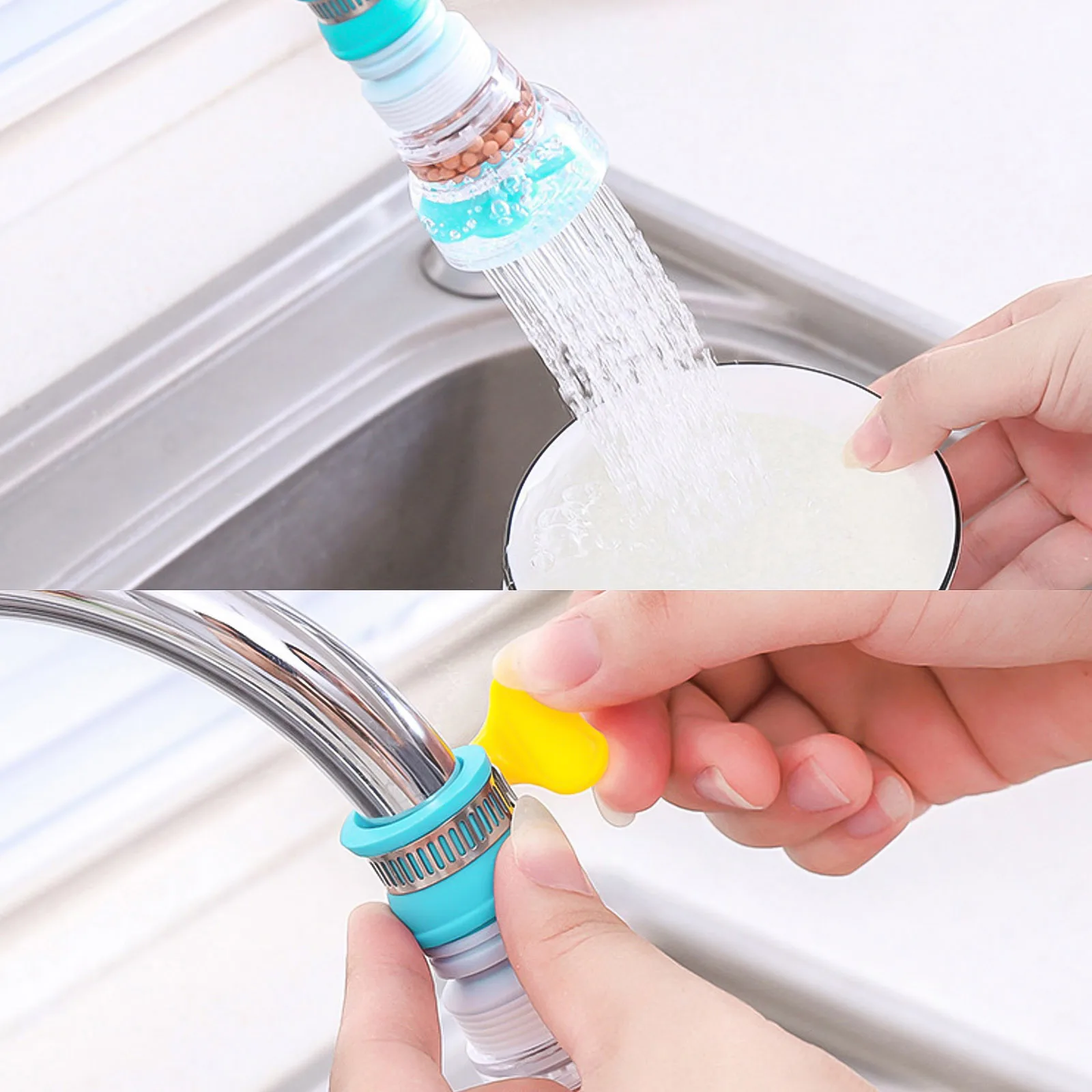 

3pcs Faucet Mount Filters Splash-Proof Kitchen Tap Filtration Activated Carbon Removes Anti-Rust Nozzle Adapter For Kitchen