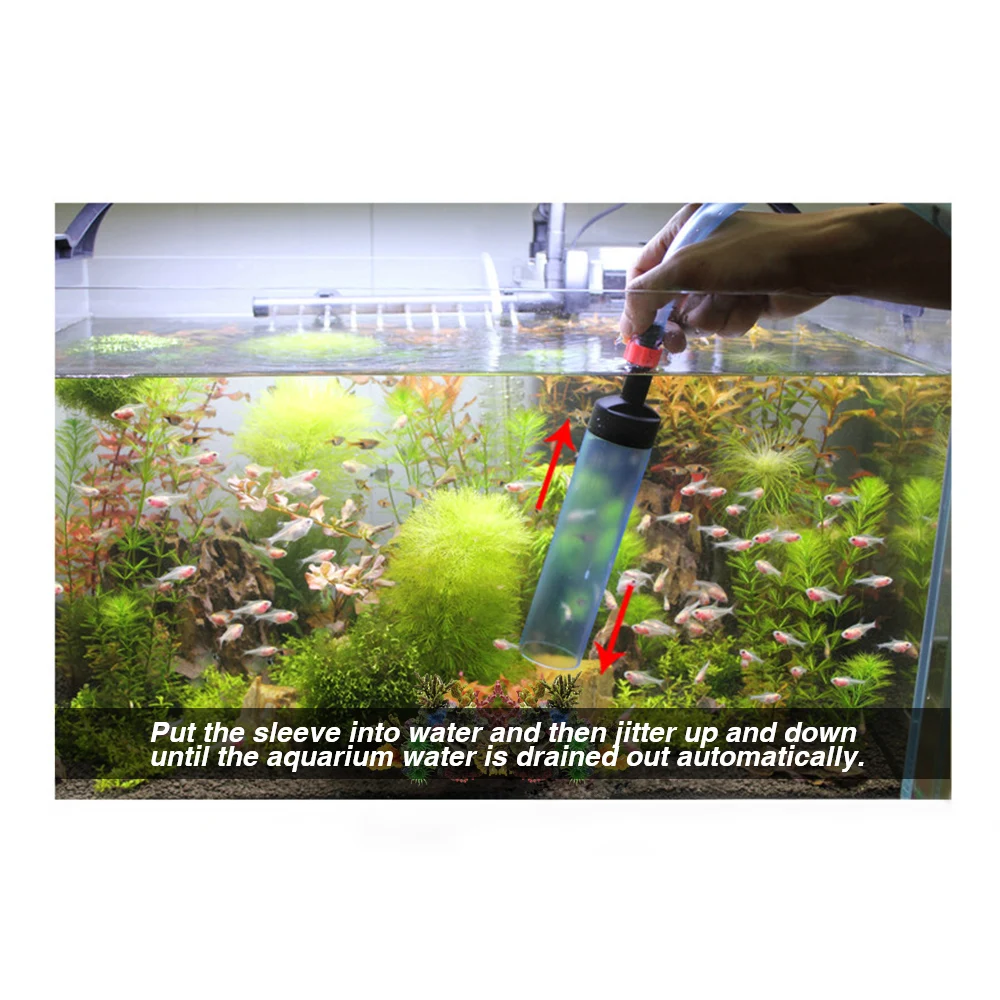 Новый аквариум Сифон для очистки воды Chager песок гравий очиститель сифон чистящие