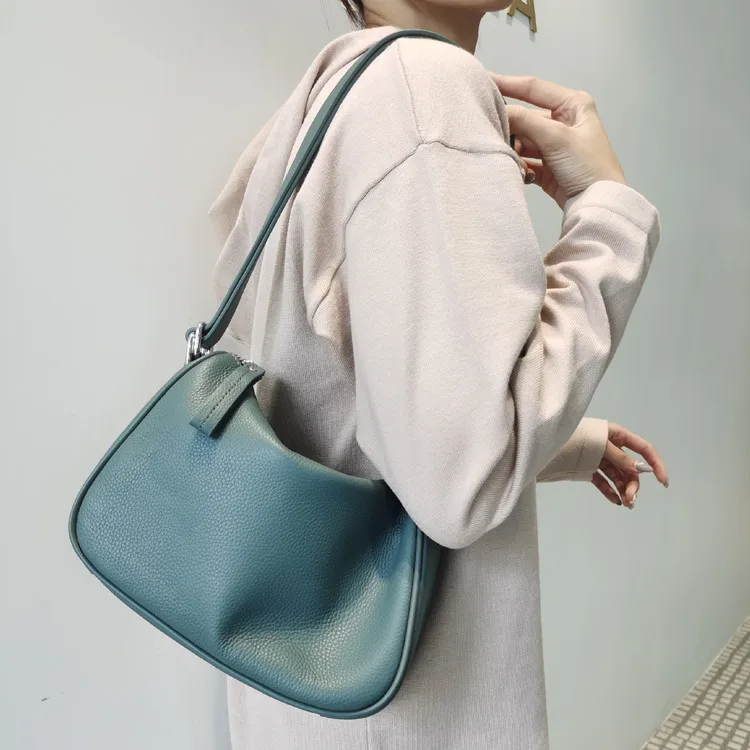 Женская сумка через плечо из натуральной коровьей кожи Новая модная женская