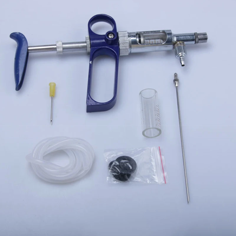 

10ml Type B Veterinary Continuous Vaccine Syringe Adjustable Quantitative Metal Continuous Syringe