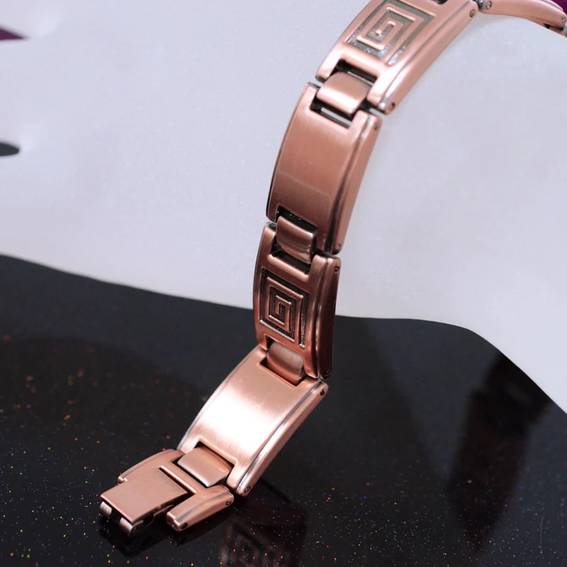 Эскалус лабиринт цепь магнитный мужской браслет для мужчин античный медный с