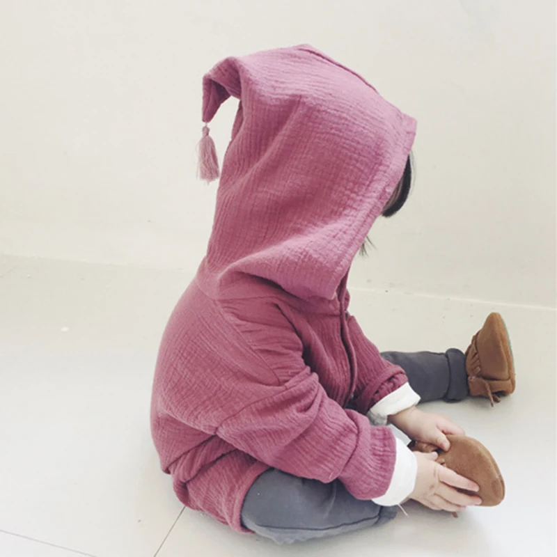 Весенняя куртка пальто для девочек хлопковая детская верхняя одежда с длинными