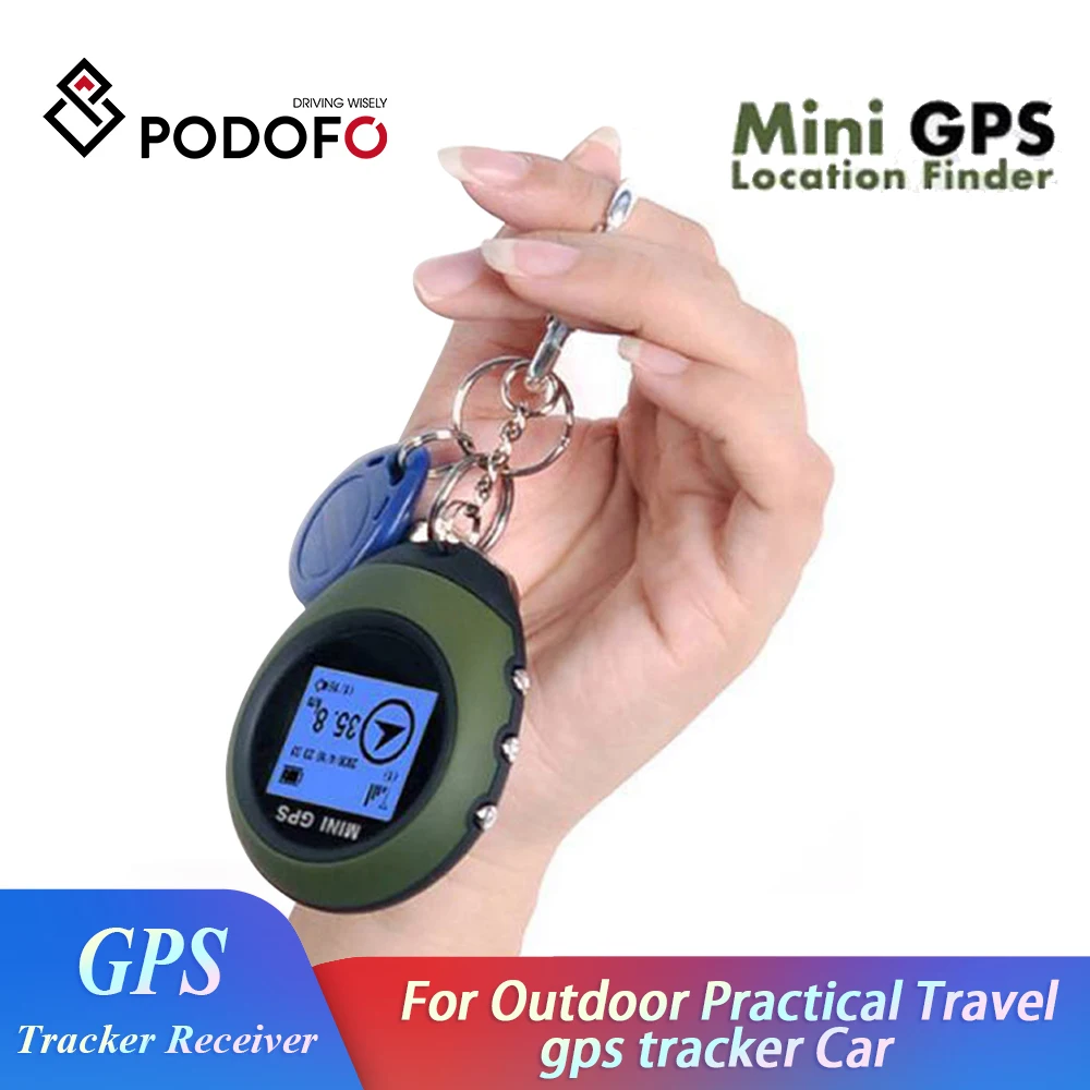 

Мини GPS-трекер Podofo, приемник с USB-зарядкой и ручным компасом, для использования на открытом воздухе, практичный дорожный gps-трекер для автомоб...