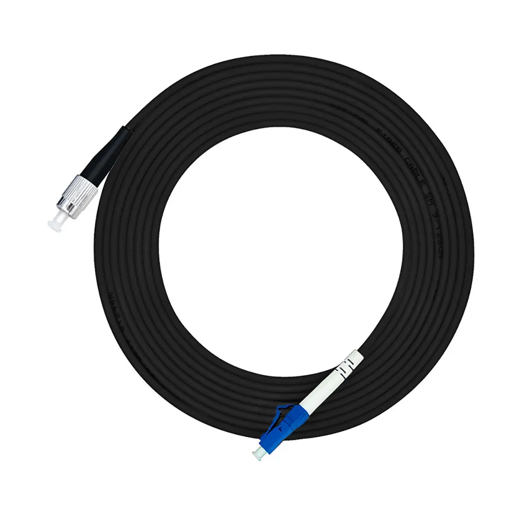 

328FT Outdoor Armored 100Meters FC-LC Simplex 9/125 OS1 Single-mode Fiber Optic Cable Patch Cord Jumper FC TO LC FC/PC-LC/PC