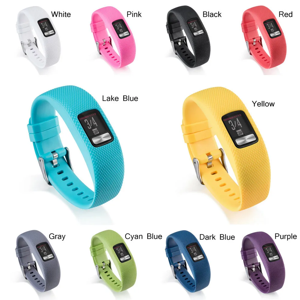Клетчатый текстурированный ремешок для Garmin vivofit 4 Мягкий силиконовый сменный Браслет для часов GARMIN VIVOFIT 4 Браслеты