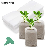 100pcs inches non woven nursery bags with 15 pcs plant labels planting plant grow bags plants pouch fabric seedling pots