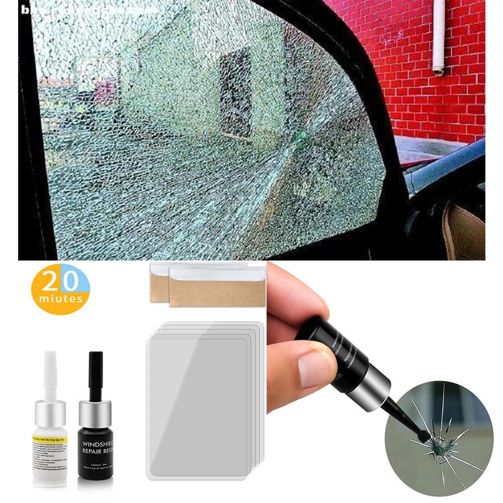 

DIY Cracked Glass Repair Kit Windshield Nano Repair Liquid DIY Car Window Phone Screen Repair Utensil Scratch Crack Restore TSLM